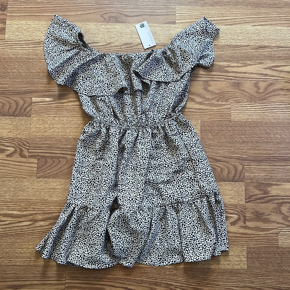 Harper & Me Ruffle Polka Dot Dress
